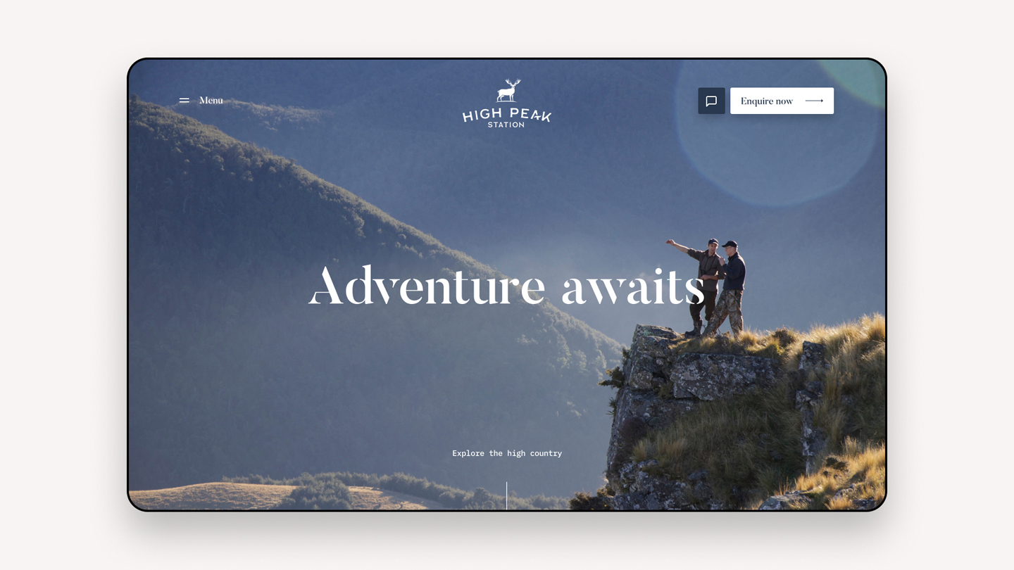 A striking home page design for this exceptionally designed WordPress website